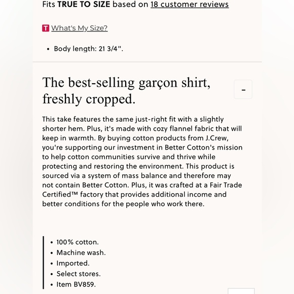 Jcrew Cropped garçon shirt in plaid flannel - Picture 8 of 8